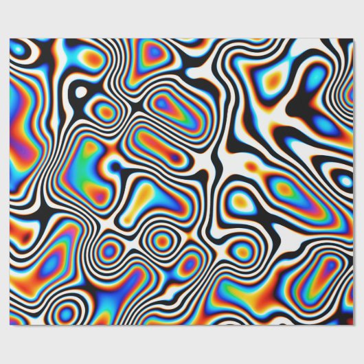 Digitale effecten. Levendige abstracte achtergrond Cadeaupapier (Vlak)