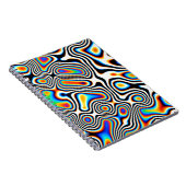 Digitale effecten. Levendige abstracte achtergrond Notitieboek (Rechterzijde)