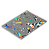 Digitale effecten. Levendige abstracte achtergrond Notitieboek (Linkerzijde)