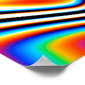 Digitale effecten. Levendige abstracte achtergrond Poster (Hoek)