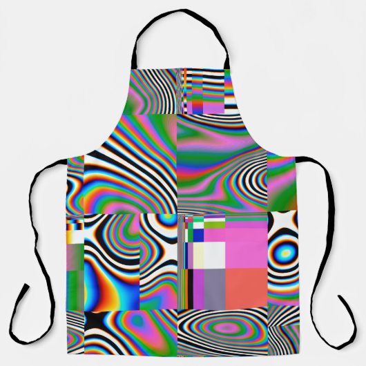 Digitale effecten. Levendige abstracte achtergrond Schort (Voorkant)
