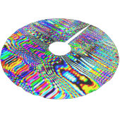 Digitale effecten: meerkleurig abstract ontwerp kerstboom rok (Gekanteld)