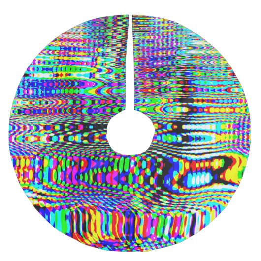 Digitale effecten: meerkleurig abstract ontwerp kerstboom rok (Voorkant)