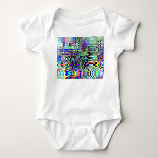 Digitale effecten: meerkleurig abstract ontwerp romper (Voorkant)