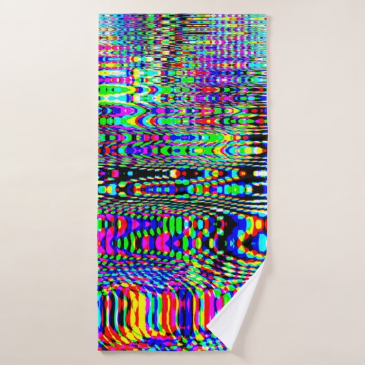 Digitale effecten. Multicolor abstracte achtergron Badhanddoek (Badhanddoek)