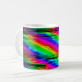 Digitale effecten. Multicolor abstracte achtergron Koffiemok (Voorkant links)