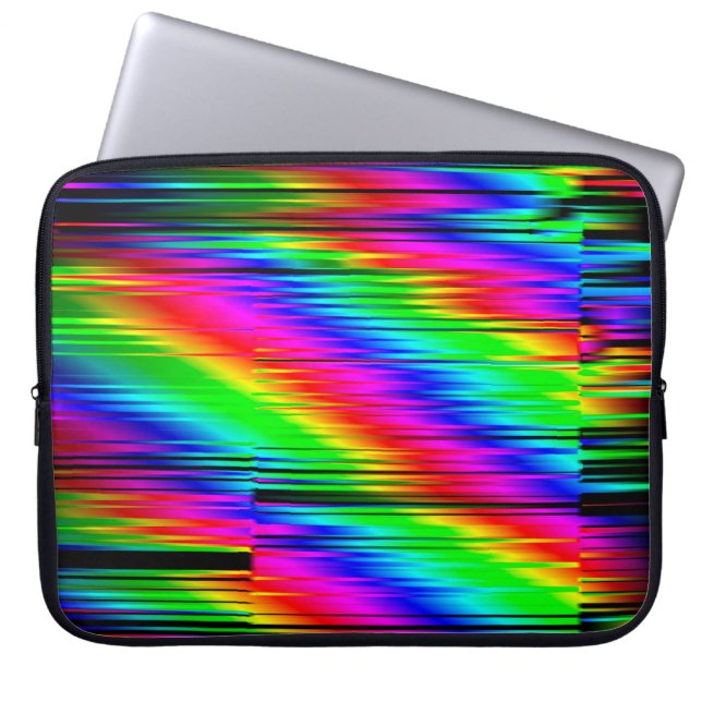 Digitale effecten. Multicolor abstracte achtergron Laptop Sleeve (Voorkant)