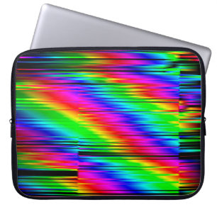 Digitale effecten. Multicolor abstracte achtergron Laptop Sleeve