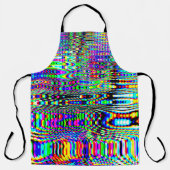 Digitale effecten. Multicolor abstracte achtergron Schort (Voorkant)