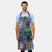 Digitale effecten. Multicolor abstracte achtergron Schort (Gedragen)