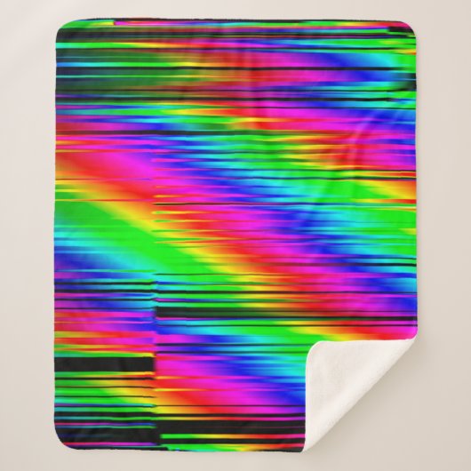 Digitale effecten. Multicolor abstracte achtergron Sherpa Deken (Voorkant)