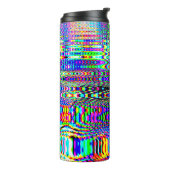 Digitale effecten. Multicolor abstracte achtergron Thermosbeker (Gedraaid links)