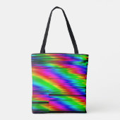 Digitale effecten. Multicolor abstracte achtergron Tote Bag (Achterkant)