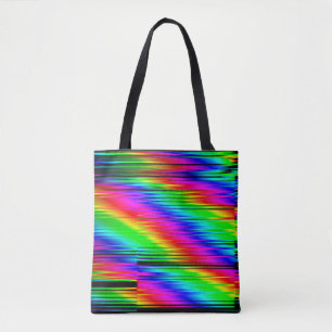 Digitale effecten. Multicolor abstracte achtergron Tote Bag