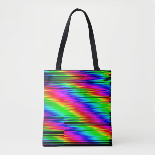 Digitale effecten. Multicolor abstracte achtergron Tote Bag (Voorkant)