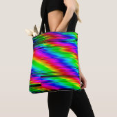 Digitale effecten. Multicolor abstracte achtergron Tote Bag (Dichtbij)