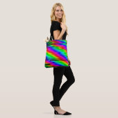 Digitale effecten. Multicolor abstracte achtergron Tote Bag (Op model)