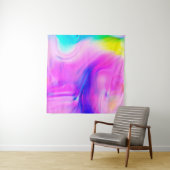 Digitale effecten. Multicolor abstracte achtergron Wandkleed (In Situ (horizontaal))