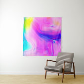 Digitale effecten. Multicolor abstracte achtergron Wandkleed (In situ)