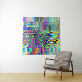 Digitale effecten. Multicolor abstracte achtergron Wandkleed (In situ)