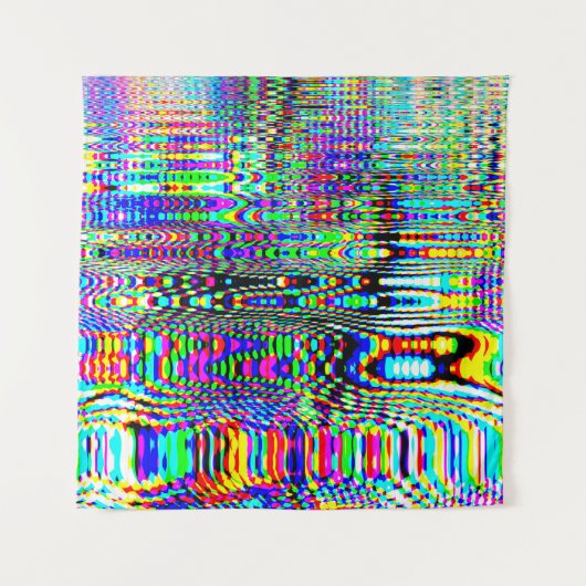 Digitale effecten. Multicolor abstracte achtergron Wandkleed (Voorkant)