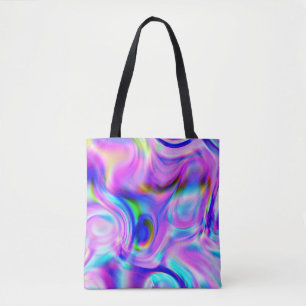 Digitale effecten: veelkleurig abstract patroon. tote bag