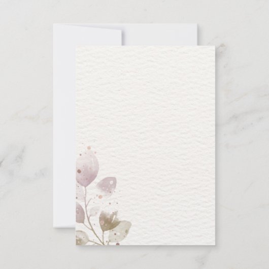 Digitale Elegante Bloemen Pensioen Party Kaarten (Achterkant)