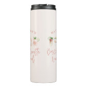 Digitale elegante moderne waterverf drink bachelor thermosbeker (Achterkant)