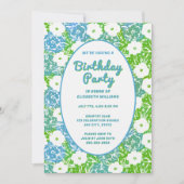 Digitale en papieren verjaardagsfeestuitnodiging B Kaart (Voorkant)