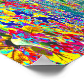 Digitale energiestroom voor kristalbloem Reiki Mas Poster (Hoek)