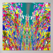 Digitale energiestroom voor kristalbloem Reiki Mas Poster (Voorkant)