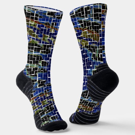 Digitale epische puzzel sokken (Gebogen)