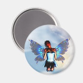 Digitale Fairy Magnet Ronde (Voorkant / Achterkant)