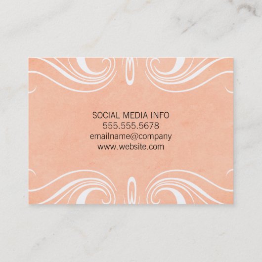 Digitale Fancy elementen Visitekaartje (Achterkant)