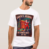 Digitale feestelijke bijeenkomst lelijke kersttrui t-shirt (Voorkant)