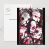 Digitale Fingerpainting van zombieënhefboom Briefkaart (Voorkant / Achterkant)