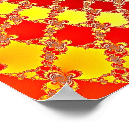 Digitale flats - Fractaal Poster (Hoek)