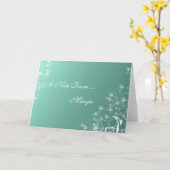 Digitale Floral Draal Ontworpen Notitiekaarten (Gele Bloem)