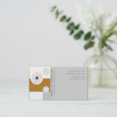 Digitale Floral Minimal Geometric Modern Visitekaartje (Staand voorkant)