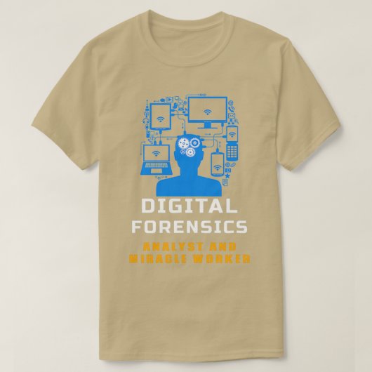 Digitale forensische analist t-shirt (Design voorkant)
