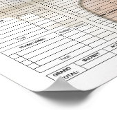 Digitale foto bruiloft budget planner poster (Hoek)