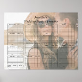 digitale foto trouwbudget planner   poster (Voorkant)