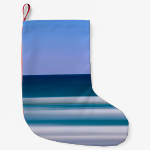 digitale fotografie opzettelijke blauwe seizoensbl kleine kerstsok