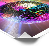 Digitale fotoprint van een discobal foto afdruk (Hoek)
