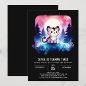 Digitale Fun Tiger Verjaardag Kaart (Voorkant / Achterkant)