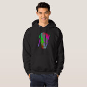 Digitale Geest Schedel Storing Hoodie (Voorkant volledig)