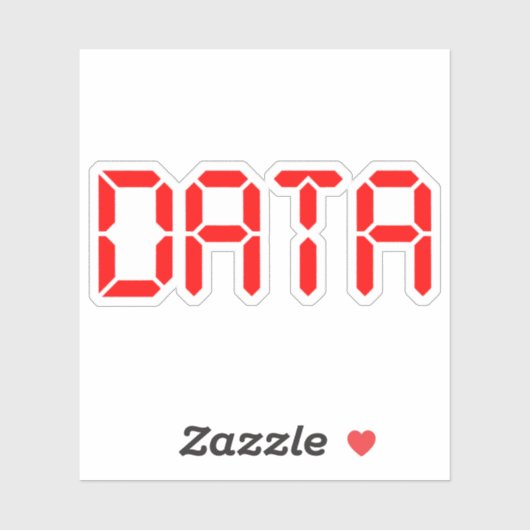 DIGITALE GEGEVENS STICKER (Vel)