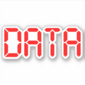 DIGITALE GEGEVENS STICKER (Voorkant)