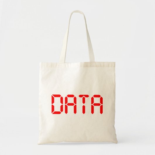 DIGITALE GEGEVENS TOTE BAG (Voorkant)