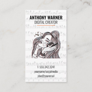 Digitale geluid   Muziekmuziekblad   Maker Visitekaartje